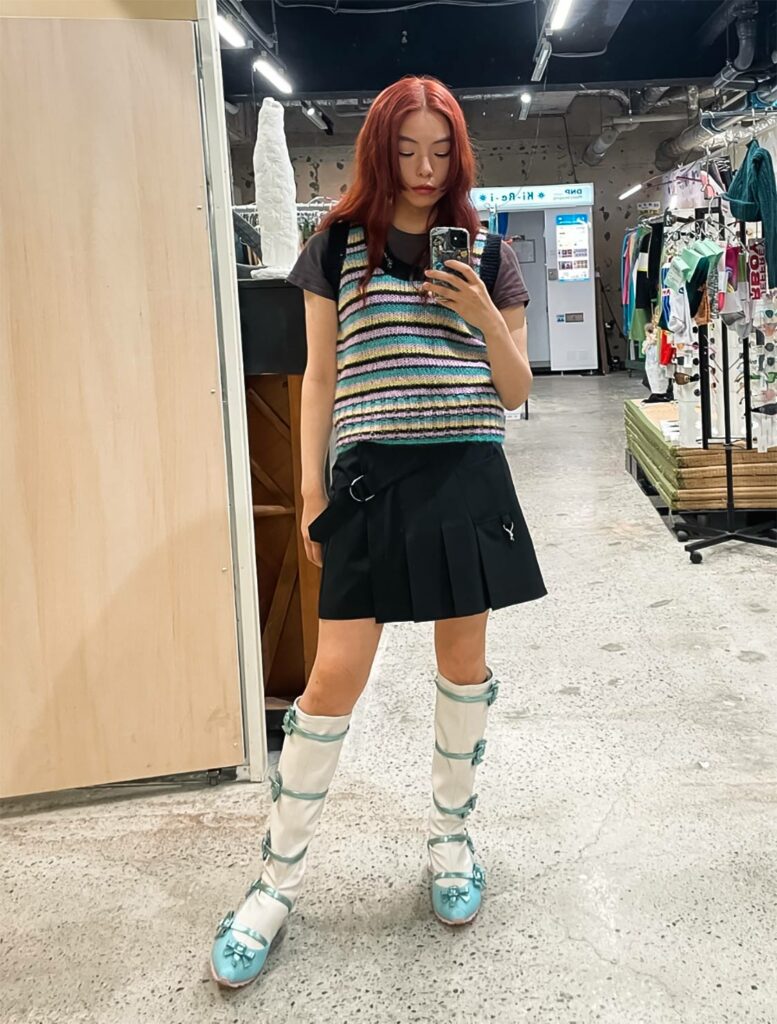 THE FOUR-EYED」渋川舞子、ファッションスタイルへの挑戦心を
