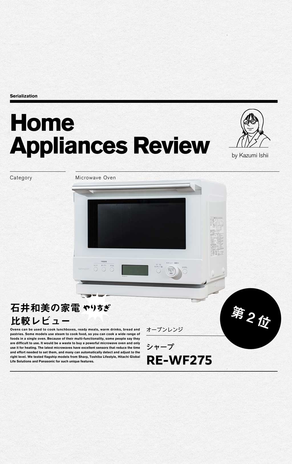 第2位】シャープ「RE-WF275」